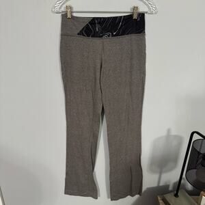 SO Gray & Black Skinny Bootcut Yoga Pants Juniors Size Medium Wide Band